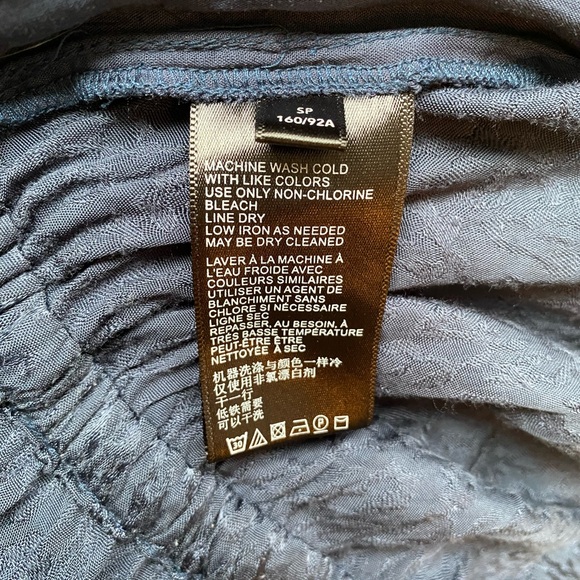 Anthropologie MAEVE Jacqueline Jacquard Jumpsuit in Navy - size small petite - Picture 15 of 16